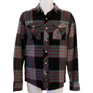 Zoo York NWT Black Plaid Shirt Men's Button Longsleeve Small